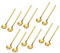 12 Pièces Inoxydable Ronde Cuillère Dessert, Doré Mini Cuilleres a Cafe, Cuillères à Café Polies Miroir, Cuillères À Latte, Cuillères à Café Expresso, Pour Sucre, Gâteau, Crème Glacée, Soupe