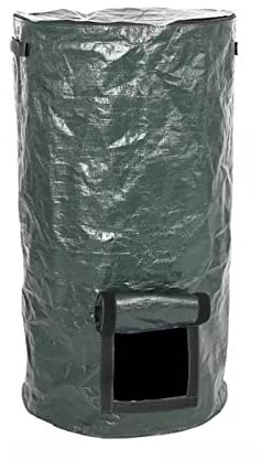 Bolsa de basura con hojas de jardín, bolsa de abono orgánico, extra grande, resistente flores, para hierba, # 1