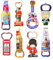 Generic Magnetic Memories Set of 8 London Skyline Fridge Magnets with Built-In Bottle Openers