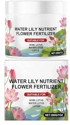 2pc Water Lily Plant Dünger | 200g Lotuss Dünger Pflanzen | Effizient Phosphor Dünger Wasserlily teichpflanzen | Nährstoffreicher Stärkerteichblüte Düngers für Wasserlily