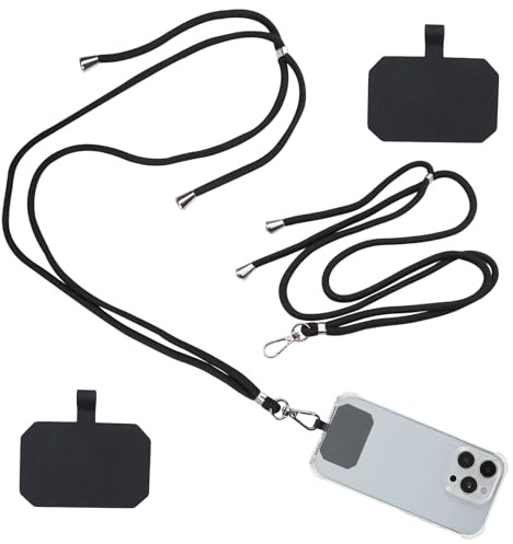 2 Pezzi Cordino per Cellulare Universale, Regolabile Cordino Tracolla con Patch Universali, Portacellulare da Collo, Regolabile Laccio per Cellulare, Cordino per Telefono, para Tutti Gli Smartphone