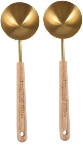 HOMOBABE 2piezas Cucharas Medidoras Inoxidable Cucharilla Medidora Para Cocina Cucharas Metálicas