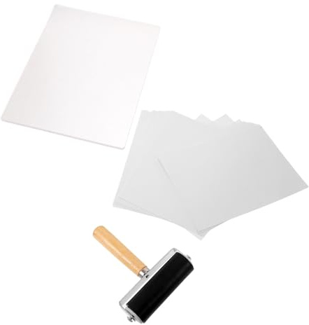 HORIALENCE Rullo per Stampa Mobilità Comoda con Piastra in Gel Riutilizzabile e Applicazione Uniforme Dell'inchiostro per Tessuto e Carta per Lavori Artigianali e Lezioni d'Arte