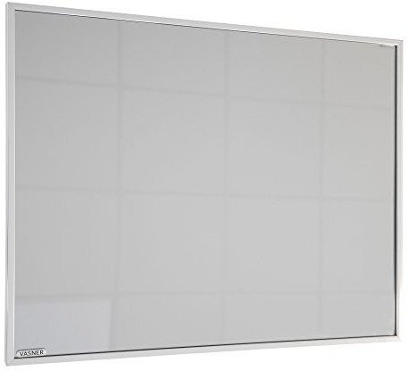 VASNER Zipris S Infrarotheizung Spiegel mit Chrom-Rahmen – Flächenheizung Spiegelheizung Elektroheizung - 100% Made in Germany (700 Watt)