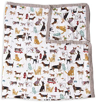 Little Unicorn Baby-Musselin-Decke, Baumwolle, 150 cm x 180 cm