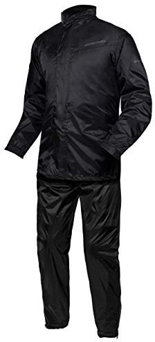 REBELHORN Rain Motorrad Regenanzug | Zweiteiliger | Laminierte Nähte | Elastische Kordelzüge | Reflektierende Elemente