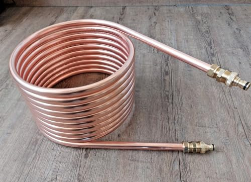 Spirale aus Kupferrohr 18x1mm 10m Außendurchm. ca.31cm Poolheizung ANSCHLUSS GARD.