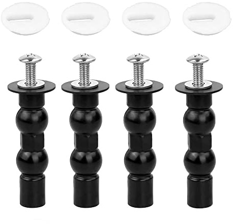 yufana 4 Pièces Vis fixation universelles pour siège toilette,Vis Fixation Siège Toilette Vis Charnières Siège Toilette Fixation Abattant WC Vis Vis De Siège De Toilette,pour Siège de Toilette