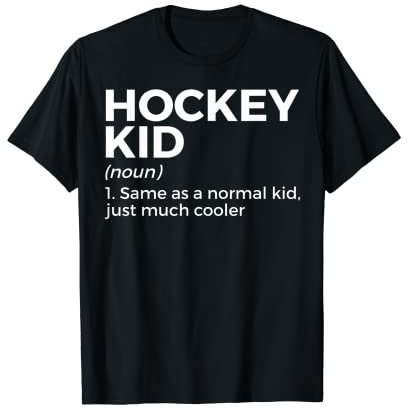 Hockey Kid Definition Eishockey Feldhockey T-Shirt