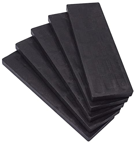 SKIR'CO Cales plates en plastique de 6 mm pour vitrage, entretoises de cadre, cadres de porte et de fenêtre