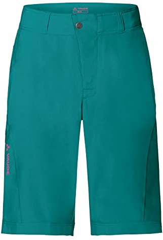 VAUDE Women's Ledro Shorts - Gepolsterte MTB-Shorts mit Innenhose - atmungsaktive & elastische Fahrradhose
