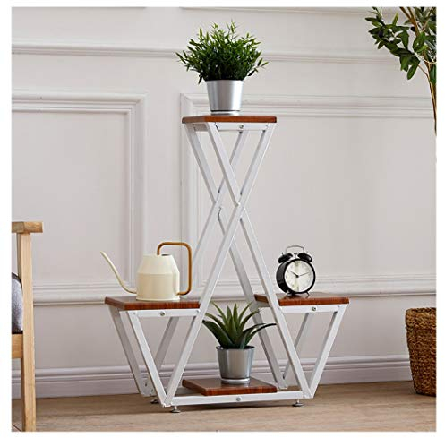 Blumentopfhalter Pflanzenständer Pflanzenständer Blumentopfregal für den Innenbereich Bodenregal Pflanzenständer Blumenhocker Tisch Wohnzimmer im Freien Balkon Blumenständer (Color : A)