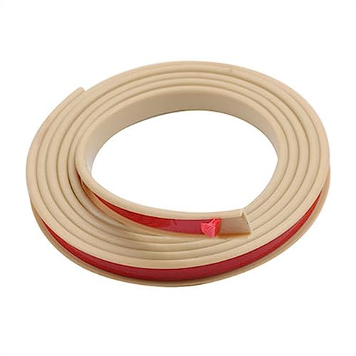 LKYJD U Shape TPE Furniture Edge Banding Self Adhesive, Flexible Veneer Wood Edging Tape Protector Trim for Cabinet, Cupboard, Shelf, Table, Chairs, Mdf, Plywood Restoration(Beige-10m,U22mm)