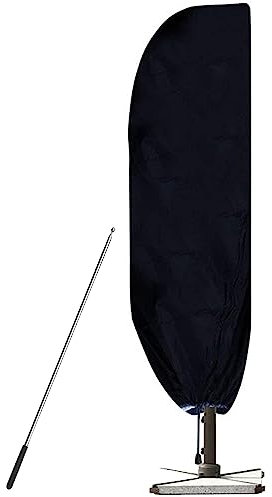 Patio Umbrella Cover For 2-4m Garden Umbrellas,Waterproof Parasol Covers Oxford Fabric Cantilever Umbrella Covers zipped,Parasol Covers For Outdoor Beach Umbrellas use (Size : 265x40/70/50cm)