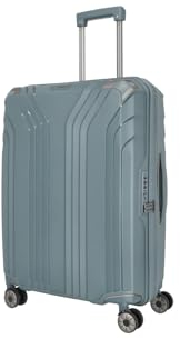 Travelite 4-Rad Hartschalen Koffer mittel mit recyceltem Innenfutter, Gepäck Serie ELVAA: Stylischer Trolley mit Dehnfalte, Schutzecken + TSA Schloss, 66 cm, 72-77 Liter