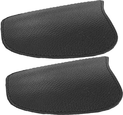 DOITOOL Cubrecordones para zapatos soldador: cubrezapatos de piel negra para soldador, protección anti quemaduras y anticobertura universal para de seguridad, accesorio de trabajo para soldadura e