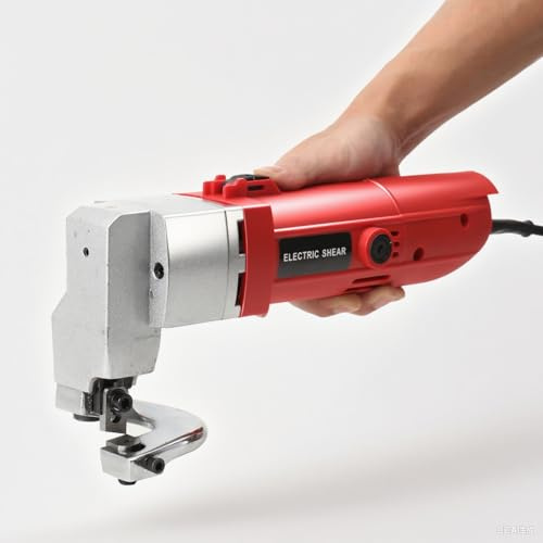SUDEG Cisaille électriques,Cisaille à tôle électrique,500W Grignoteuse à Métal, 2000tr/min pour Couper le Métal,épaisseur de Coupe : 2,5 mm