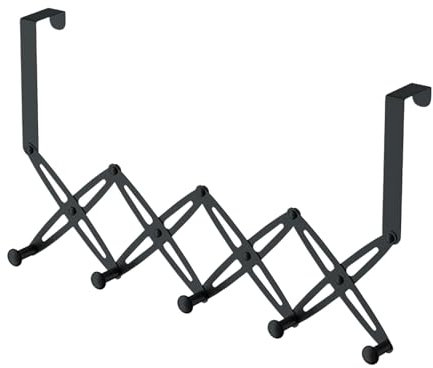 Türhänger für Kleidung – Teleskop-Haken hinter der Tür, selbstklebender Organizer, Multi-Hakenleiste für die Organisation von Hüten, Mänteln, Schlüsseln, Taschen, Handtüchern