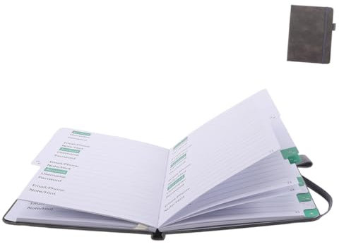 HONMEET Praktisches Kleines Adressbuch Gebundenes Notizbuch Für Telefonnummern Und Passwörter Leichtes Handliches Kontaktbuch Mit Alphabetischer Indexseite Für Zuhause Und Senioren