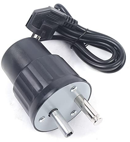 BBQ Grill Motor Grillmotor, 4W 2RPM Elektro Grillrotator Grillantrieb Rotisserie, Rotator Grillspießmotor MotorenZubehör für Grillgeräte im Freien Schwarz