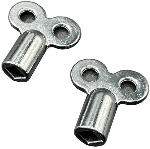 Aventurine Radiator Bleed Key - 5mm Internal Square Key - Radiator Valve Clock Key for Bleeding and Air Vent- Made of Solid Zinc Alloy- Pack of 2