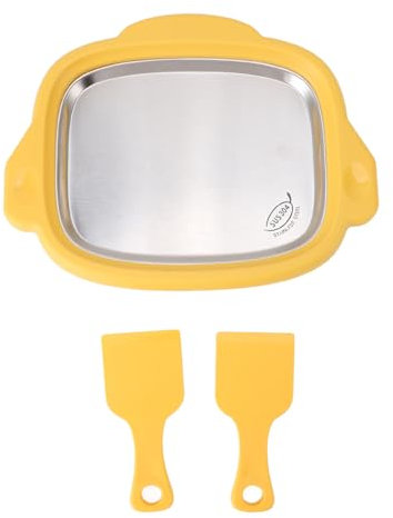 Rolled Ice Cream Maker, Macchina russa per gelati per friggioni per sofferenza in acciaio inossidabile con 2 pale piatto a freddo istantanea piastra yogurt congelata per casa (-3118240120811)