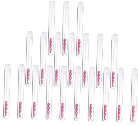 VICASKY 20 Piezas Pinceles para Máscara de Pestañas Tubos para Cepillos de Pestañas Frascos para Rímel Tubos para Varitas para Rímel y Aplicación