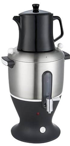 Electric Tea Maker, 1500W Samovar with Keep Warm Function, 6L Double-layer Pot, 304 Stainless Steel, Ideal for Office and Home