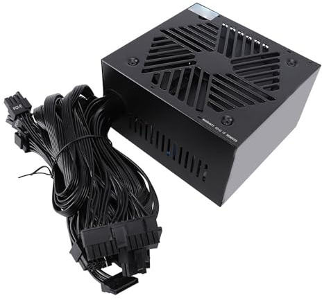 Pyhodi Alimentation Active 700W Alimentation PC PSU pour 2 Plates-Formes de Cœurs, Conçues avec Plusieurs Fonctions de sécurité, efficacité de Charge élevée, ATX de