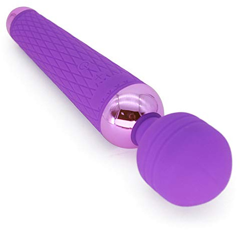 Wand Vibrator – 20 cm Silikon Massagestab 16 Vibrationsmodi USB wiederaufladbar & wasserdicht leistungsstarker Vibrator für Körper & Klitoris ergonomisch & leise Fops M64