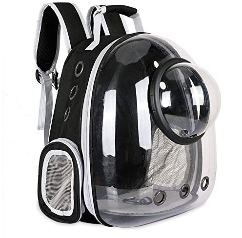 PET CAPSULE Zaino con capsula per animali domestici, zaino a bolle trasparente per gatti e cani di piccola taglia, traspirante, approvato dalle compagnie aeree, per viaggi, passeggiate e camminate