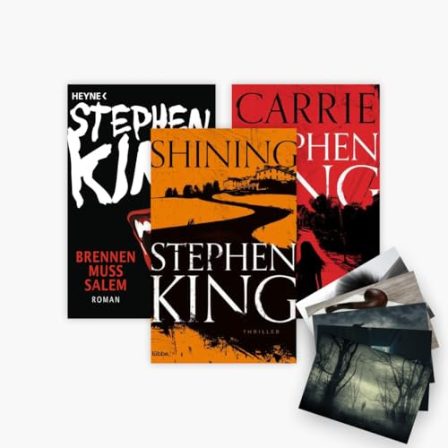 Stephen King: Shining + Brennen muss Salem + Carrie + 1 exklusives Postkartenset