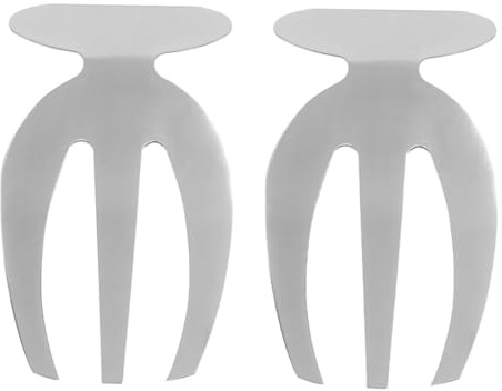 TOYZFRIENDY 2 piezas Servidores de Ensalada Acero Inoxidable Tenedores Prácticos para Verduras y Ensaladas Utensilios de Cocina Duraderos y Fáciles de Limpiar Color Plateado Uso Doméstico y