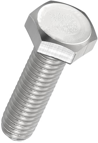 30 Stück Sechskantschrauben - [M3-0,5x12] 304 Edelstahl Vollgewinde Gewindebohrer Metrische Sechskantschraube Maschinenschraube Rechtshänder Außenantrieb, Silber