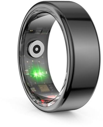 TradeProvider Smart Ring for Men & Women, NFC Health Ring with Sleep Monitor, Heart Rate & Blood Oxygen (SpO₂) Tracker, Stress & Steps Fitness Tracking, Waterproof Wellness Wearable Tech – Size 9