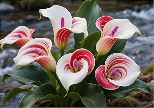 Calla bulbi,Calla Lily pianta vera,Piante erbacee perenni,Decorazione del giardino, bulbi belli e sani(non fiori artificiali)-2 bulbi-A