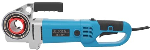 1-1/4'', 1'', 3/4'', 1/2'' Rohrgewindeschneidmaschine Set 2000W Elektrischer Gewindeschneidmaschine Rohrschneider mit Koffer Tragbare Elektrischer Rohreinfädler für Rohre von 20.9-41.9 mm (blau)