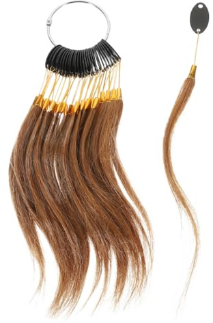30 Pièces Nuancier Cheveux pour Test Couleur en Vrais Cheveux | Outil Professionnel Léger, Toucher Confortable, pour Salons de Coiffure et Formateurs Couleur, Lot Complet