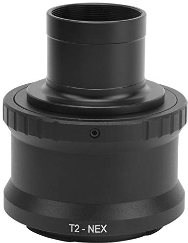 Generic Adaptador de Telescopio de Metal con Montura en T de 1,25 Pulgadas para Cámara sin Espejo con Montura E, Superficie Pintada, Diseño Separable, Instalación Que Ahorra Tiempo para Aficionados