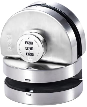 Serratura Porta Scorrevole | Kit Scrocco Di Sicurezza Senza Foratura | Blocco Porta Scorrevole | Per Camera, Appartamento, Rimorchio, Hotel, Armadio, Camper, Patio, Casa, Negozio E Uso Commerciale