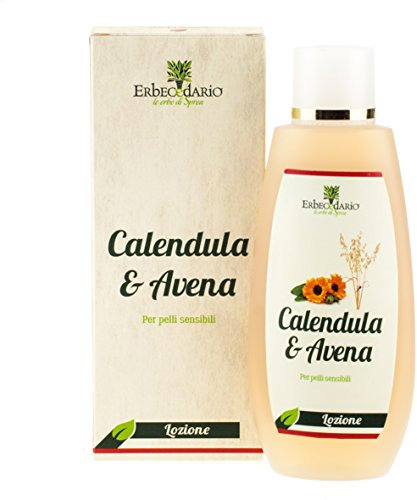 Lozione Detergente Viso E Occhi Uomo Donna Calendula E Avena Erbecedario, Per Pelle Sensibile, Delicata, Arrossata, Struccante Naturale, 1 Flacone Da 200ml