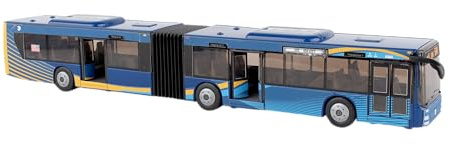 Daron MTA New York City Bus 16 Articulated Bus RT8571 Toy, Blue , Brown