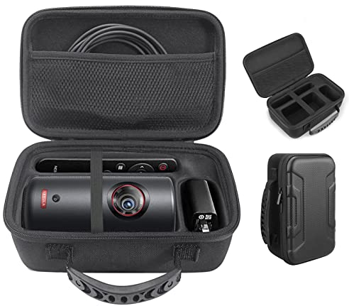 Vakdon Portable Hard Case for Nebula Capsule 3 Laser/Nebula Capsule 3, Charger and Other Accessories, Waterproof, Dustproof and Shockproof (Black)