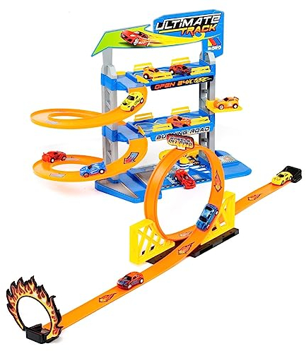 MOLTO | Parking Infantil de 3 Plantas con Looping y Complementos | Parking de Juguete | Juguetes Educativos para el Desarrollo de Niños | A Partir de 3 Años