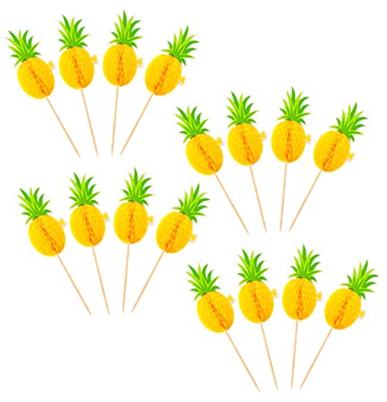 HOLIDYOYO 30 Stücke Tropical Kuchen Topper Essbare Kuchen Dekorationen Für Party Hawaiian Thema Decor Einsatz Set