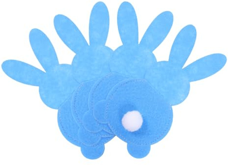SHOWERORO 4 Stücke Bestecktaschen Aus Leichtem Stoff in Hasenform Gabeln Und Löffel Als Tischdeko Für Ostern