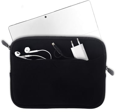 honju Darkroom Microsoft Surface Go/Surface Go 2 / Surface Go 3 / Surface Go 4 Tasche (Neopren Sleeve mit großem Außenfach, Mikrofaser Innenseite, Leichtgängiger Reißverschluss)