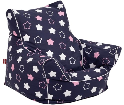 Knorrtoys 73032 - Kindersitzsack - Star Blue pink