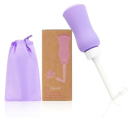 PurComfy - Inverted perineal bottle for postpartum care essentials, travel portable bidet for postpartum perineal cleanse and recovery, perineal bottle for women, men and n
