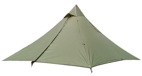 Hot Tent - Teepee Tent Outdoor Camping, Season Backpacking Tents | Breathable Large Space Tipi, Windproof Dome Camping First Tents For Stove Wood Stove 4 Seasons Hunting Trekking Pyramid